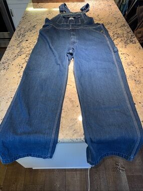 Liberty Relaxed Fit Men's Blue Denim Overalls
